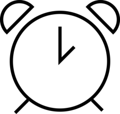 Old Clock Alarm Sketch Style Svg Vector, Free Vectors File
